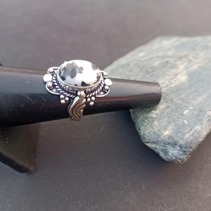 Natural Buffalo Jasper <b>Ring</b> 925 Sterling Silver Handmade Jewelry Gift For Women Birthday Unique Luxury Design - Product Image 6