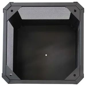 Modern <b>Outdoor</b> Fire Pit <b>Table</b> Bioethanol Fuel Stainless Steel Powder Coated Freestanding Eco-Friendly With Fire Glass - Product Image 5