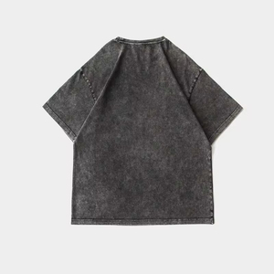 T-shirt Homme en Coton Biologique 100% OEM, Vente en Gros, Décontracté, Grammage Lourd, Délavé à l'Acide, Style Vintage, Design Personnalisé, Numérique, Écologique, Haute Qualité - Product Image 3