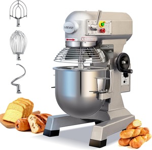 เครื่องผสมอาหารพร้อมฟังก์ชั่นตั้งเวลา, เครื่องผสมอาหารเชิงพาณิชย์ 1250 วัตต์ ปรับความเร็วได้ 3 ระดับ, เครื่องผสมอาหารแบบตั้งโต๊ะไฟฟ้าพร้อมสแตนเลส - Product Image 1