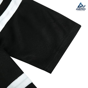 Camiseta de Hockey sobre Hielo, Nueva, Equipamiento de Entrenamiento, Manga Larga, Cuello en V, Color Negro, Logotipo Personalizado, Jersey de Hockey para Hombre - Product Image 6