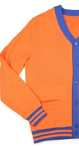 Custom Men's Double Breasted Wool/Acrylic <b>Cardigan</b> Sweater Solid Color Winter Apparel for School Spirit - Product Image 4