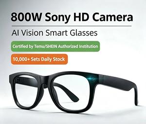 Hands-Free AI Smart <b>Glasses</b> with 8MP Video <b>Camera</b> Built-in AI Voice Assistant & Bluetooth Audio for Vlogging & Travel - Product Image 2