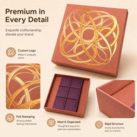 Boîtes cadeaux rigides personnalisées en or, logo personnalisé, boîte de luxe multi-usages pour thé, chocolat, bijoux, cosmétiques