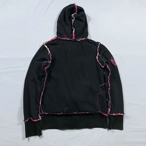 Sudadera con Capucha para Hombre, Invierno, con Logotipo Personalizado Bordado e Impreso Directo a la Prenda, 100% Algodón Felpa, Diseño Desgastado, Estilo Urbano - Product Image 3