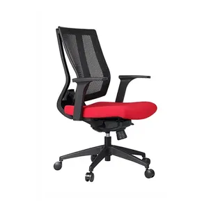Modern Executive Furniture Mesh Four Legs Comfortable <b>Adjustable</b> Height Folding Swivel Small <b>Office</b> Waiting boss <b>Desk</b> Chair Set - Product Image 2