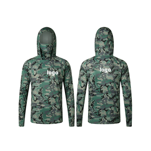 Chemise de pêche à manches longues camouflage pour homme, à séchage rapide, UPF 50, style pull-over pour les sports de plein air - Product Image 1