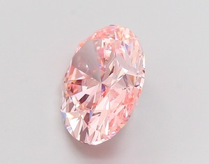 Diamant CVD rose vif fantaisie de forme ovale de luxe, cultivé en laboratoire, 3,49 carats, clarté VVS2, polissage excellent, diamant non monté pour bijoux - Product Image 2