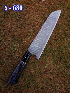 Couteau de Chef Artisanal en Acier Damas de Haute Qualité avec Manche en Micarta et Étui en Cuir – Couteaux à Découper Professionnels en Gros - Product Image 2