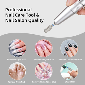 Yaqin Nhanh Chóng Loại Bỏ Acrylic Chuyên Nghiệp Thùng Bụi Bằng Chứng Điện Nail Khoan Bits 3/32 "Carbide <span class=keywords><strong>Bit</strong></span> Lớp Biểu Bì Khoan Bits - Product Image 5