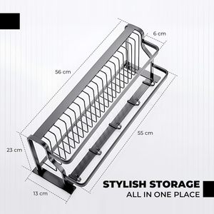 <b>Bathroom</b> Organizer Premium Wall Mounted Towel Rack Stainless Steel <b>Bathroom</b> Towel Stand Corrosion free Resistant <b>Accessory</b> - Product Image 2