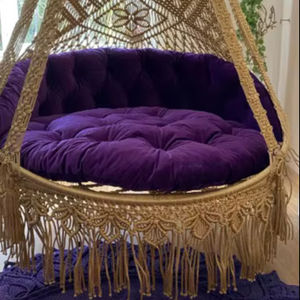Balançoire familiale, balançoire en macramé très grande et de haute qualité, balançoire en macramé pour le jardin, grande balançoire pour l'intérieur et l'extérieur - Product Image 1