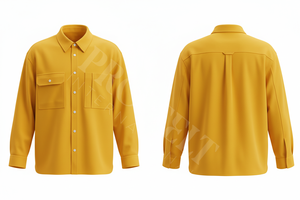 Outdoor Workwear & Streetwear Dress Shirt <b>Jacket</b> with Long Sleeves Classic Collar Buttoned Pocket Whole Sale Private Label Shirt - Product Image 2