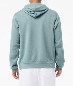 Sweat-shirt en molleton à capuche pour homme, couleur unie, coupe classique, avec poche avant, respirant, style décontracté, style automne - Product Image 2