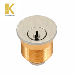Cilindro de Cerradura de Embutir de 25mm con Llave SC, Acero Inoxidable Satinado, Estándar Americano, Herrajes de Seguridad para Puertas - Product Image 5