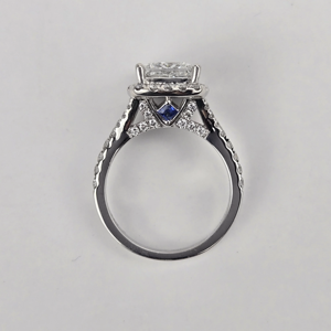 1.5 CT 14k Yellow <b>Gold</b> Rhodium Plated D VVS2 Lab Diamond Princess Cut Engagement Anniversary Luxury <b>Ring</b> - Product Image 1