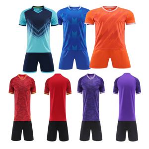 Maillots de football sublimés de haute qualité, kits multicolores pour hommes, uniformes d'entraînement, séchage rapide, protection UV, respirants, été - Product Image 1