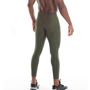 Collants de compression en spandex pour hommes, taille élastique, pour la course, l'entraînement, la gym, couche de base athlétique, pantalon de sport respirant et sans coutures - Product Image 6