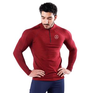 Men Sport <b>Jacket</b> Lightweight Athletic Training <b>Zip</b>-<b>Up</b> Windbreaker Activewear Outdoor Fitness <b>Jacket</b> Casual Sportswear Burgundy - Product Image 3