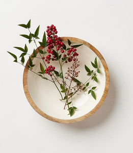 Tazón Decorativo Pintado a Mano con Técnica Meenakari, Hecho a Mano en India, Ecológico y de Madera, para Fiestas - Product Image 5
