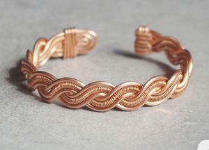 Adjustable <b>Copper</b> Cuff <b>Bracelet</b> With Polished Finish Handmade Fashion Jewelry For Modern Lifestyle - Product Image 1