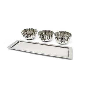 Tazón de Servir de Acero Inoxidable Hecho a Mano, Ecológico, Libre de BPA, de Doble Pared, Duradero, para Bodas, Fiestas, Uso en Restaurantes, Elegante - Product Image 5