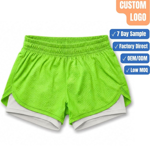 Shorts décontractés pour femmes, taille élastique, légers, pour l'été, à porter au quotidien - Product Image 1