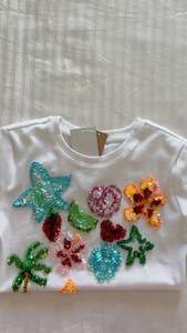 Handmade Cotton Silk & Seed Beads Embroidery Crop <b>Top</b> Customizable Color & Design Stylish Summer Fashion - Product Image 3