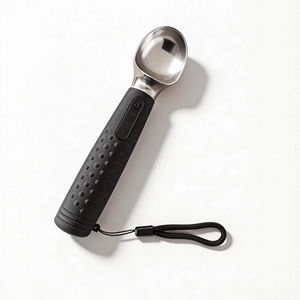 Cuillère à glace chauffante électrique à LED rechargeable, chauffage rapide, en acier inoxydable, outil métallique étanche - Product Image 1