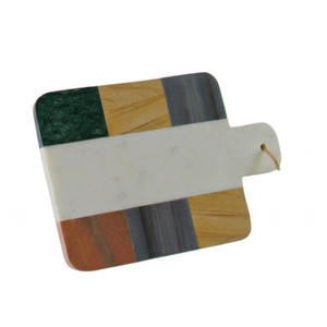 Planche à découper en marbre de 12 pouces, rectangulaire, avec poignée, durable, pour la cuisine, pour couper, servir, planche à fromage - Product Image 3