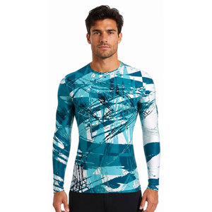 Wholesale Men Custom Long Sleeve Quick Dry Sports Gym Compression <b>Under</b> Base <b>Layer</b> Shirts Tops Running Clothes Jogging Wear - Product Image 4