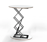 Table de présentation pour salon professionnel, comptoir pliable rectangulaire avec plateau en bois et cadre en aluminium, impression par sublimation