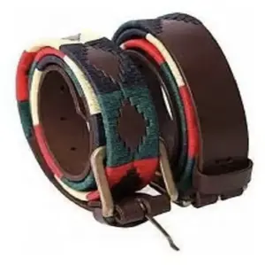 Hot Selling Echt Lederen Polo Riem Van Koeienhuid Met Stalen Gesp Handgemaakt Ontwerp Voor Groothandel Mode Accessoires