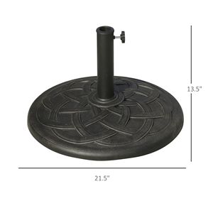 Base per Ombrellone da Giardino in Acciaio Inossidabile, Raggio 3M, per Patio, Ristorante, Hotel, Palestra, con Telaio in Acciaio - Product Image 3