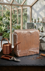 Bloque de Fibra de Coco Comprimida de Bajo EC, 5 kg, 30 cm x 30 cm x 12.15 cm, para Cultivadores y Agricultores Profesionales, Uso Hidropónico - Product Image 3