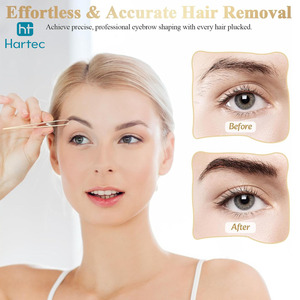 Top Trendy Product Stainless Steel Gold Color Eyebrow Tweezers, High-Precision Brow Shaping Hair Removal <b>Makeup</b> Grooming <b>Tool</b> - Product Image 6