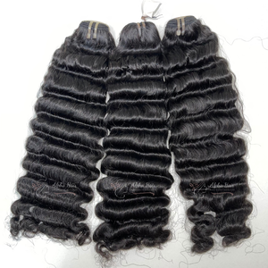 Precioso lujo tendencia barato suelto onda profunda virgen Remy cabello humano solo donante Premium encaje frente pelucas extensiones máquina - Product Image 4