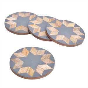 Amazing Design Resin Inlay Coaster Set MDF Coaster Resin Coaster MDF Resin Inlay Coaster Place Mats at very good wholesale Price - Product Image 6