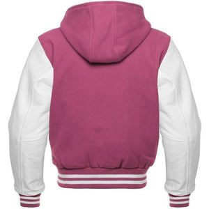 Veste de baseball en cuir de qualité supérieure, manches en cuir et corps en laine, veste de baseball 2024, vêtements pour hommes, vestes en vente - Product Image 5