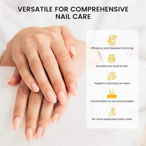 Ciseaux à cuticules en acier inoxydable à pointe incurvée - Nouveau design, lame tranchante, manche en acier durable, trou rond pour la coupe des ongles et des peaux mortes - Product Image 2