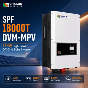 Onduleur hybride monophasé haute puissance <span class=keywords><strong>Growatt</strong></span> <span class=keywords><strong>SPF</strong></span> 18000T DVM-MPV 18kW, crête de puissance 54kW, MPPT 240A, efficacité 85% pour systèmes solaires - Product Image 3