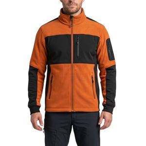 <b>High</b> <b>Visibility</b> Orange <b>Softshell</b> <b>Jackets</b> Workwear Utility Chest Pocket Safety Full Zip Protective Breathable <b>Jackets</b> - Product Image 1