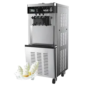 3-geschmacks-eiscreme-maschine 220v 110v gewerbliche soft serve-eiscreme-maschine