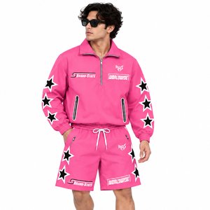 Men's Eco-friendly Anti-UV Lightweight Reflective Windbreaker Shorts Custom Crinkle Nylon Custom Breathable <b>Track</b> Suit <b>Jackets</b> - Product Image 1