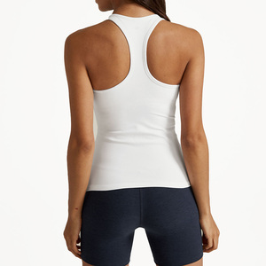 <b>Women</b> Racerback Tank Top & Sleeveless Vest 100% Cotton Spandex Blend Logo Design Breathable Quick Dry Athletic Wear - Product Image 5