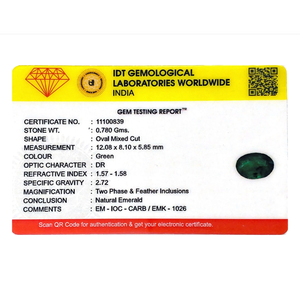 Natural Zambian Emerald 3.9 Carat Certified Loose Gemstone Pear Cut - Product Image 4