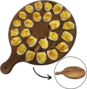 Planche à découper et à servir le fromage multifonctionnelle double face, plateau à œufs à 24 trous, outil de cuisine de haute qualité - Product Image 5