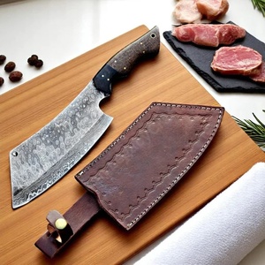 Cuchillo de Cocina A&M Enterprises, Hecho a Mano, de Acero de Damasco, con Punta de Gota, Mango de Madera, Personalizable OEM, Cuchillos Profesionales - Product Image 6