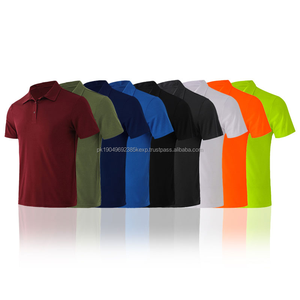 2024 t-shirt de polo de sport vierge à séchage rapide 100% Polyester respirant logo personnalisé brodé pour polo de golf doux hommes polos - Product Image 1
