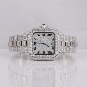 Reloj de diamantes de alta gama para uso profesional, relojes de cuarzo con diamantes completos de proveedor indio. - Product Image 3